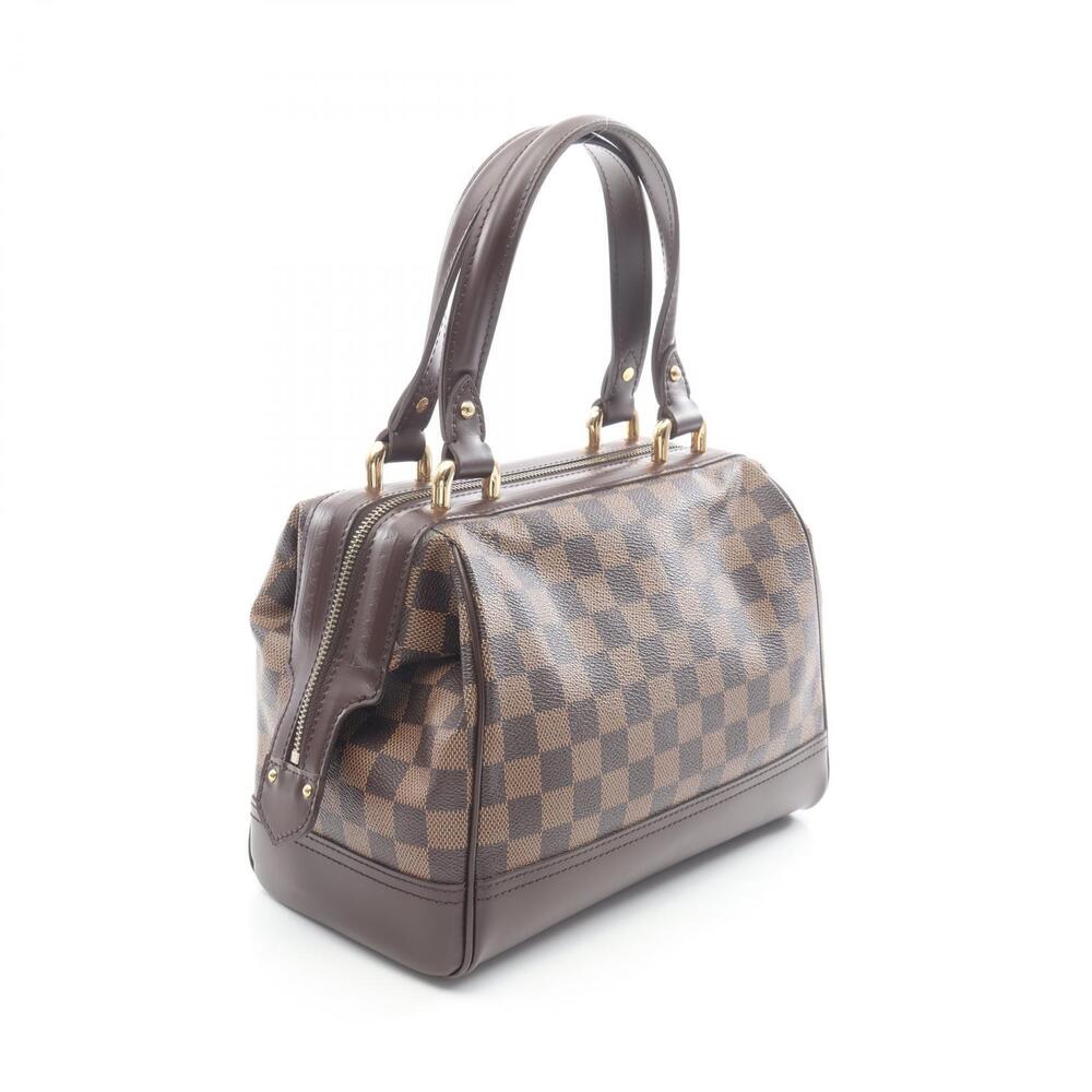 Louis Vuitton Damier Handbag Canvas Brown Leather Knightsbridge